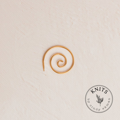 Spiral helping needle