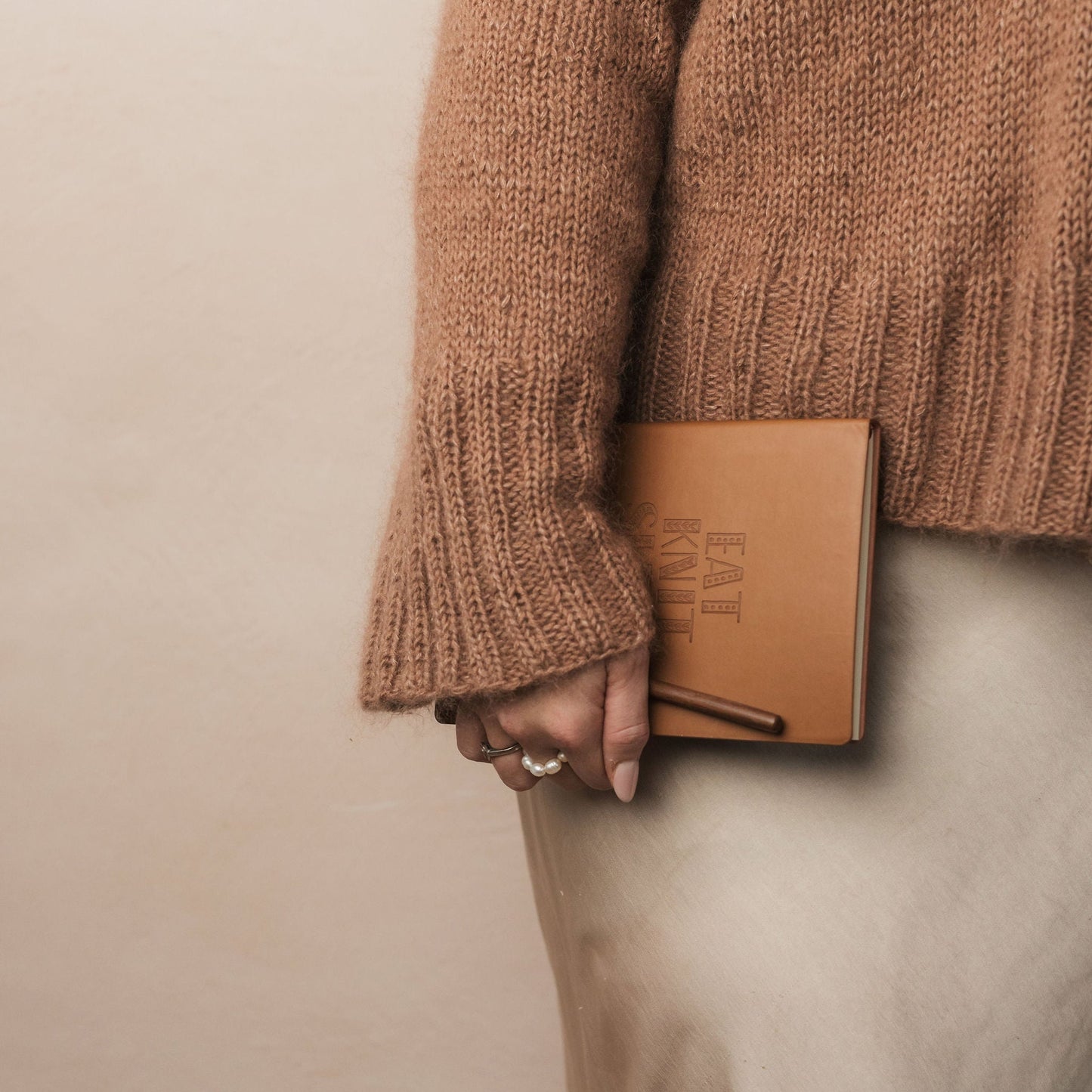 Knitting notes PU leather