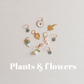 Knitting markers - plants & flowers