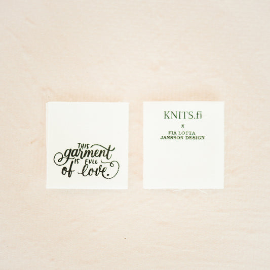 KNITS cotton tags
