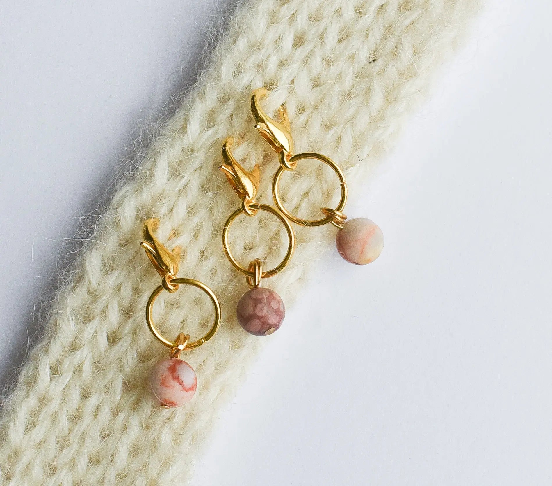 Pearls set - dusty pink KNITS by cindy ekman