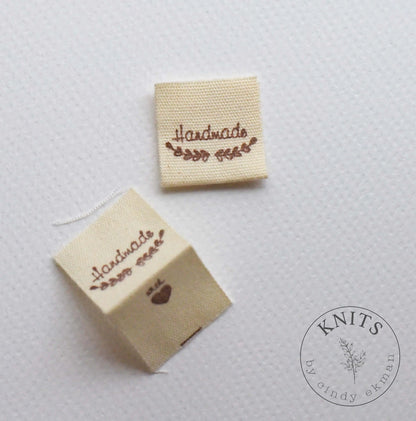 Cotton "handmade" tags