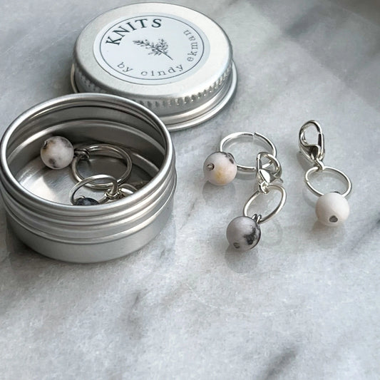 Pearls set box - marble KNITS by cindy ekman